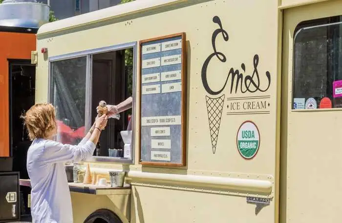 Em's Ice Cream truck at a Denver event